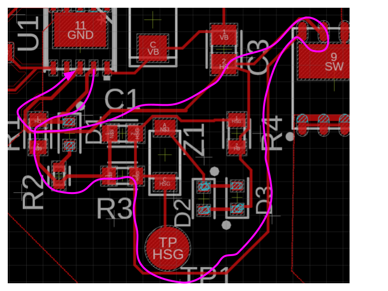 gate drive layout